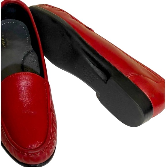 🔥SALE🔥SAS SIMPLIFY WOMENS RED LEATHER WOMENS LOAFERS SZ 8.5 N EUC - Picture 8 of 12